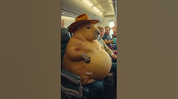 🐹🍝 Capybara’s Belly EXPLODES with Spaghetti on Train! 🚆😂 #shorts #capybara #magic #explosion #funny