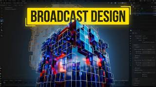 BLENDER 3D BROADCAST AND MOTION DESIGN BACKGROUND RENDER #blender3d #blendertutorial #tutorial #3d
