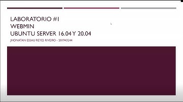 WEBMIN UBUNTU SERVER 16.04 Y 20.04