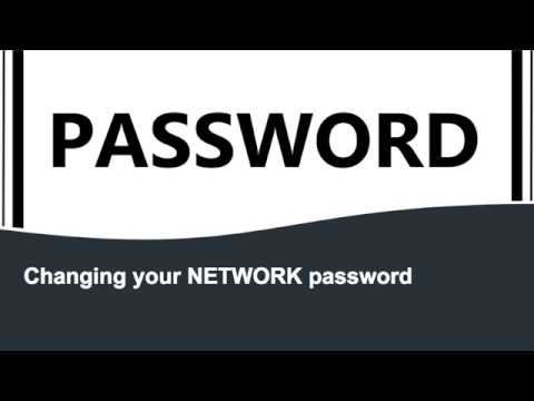 Change NIST Network Password