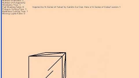 3D Software Renderer - "A Series of Cubes"