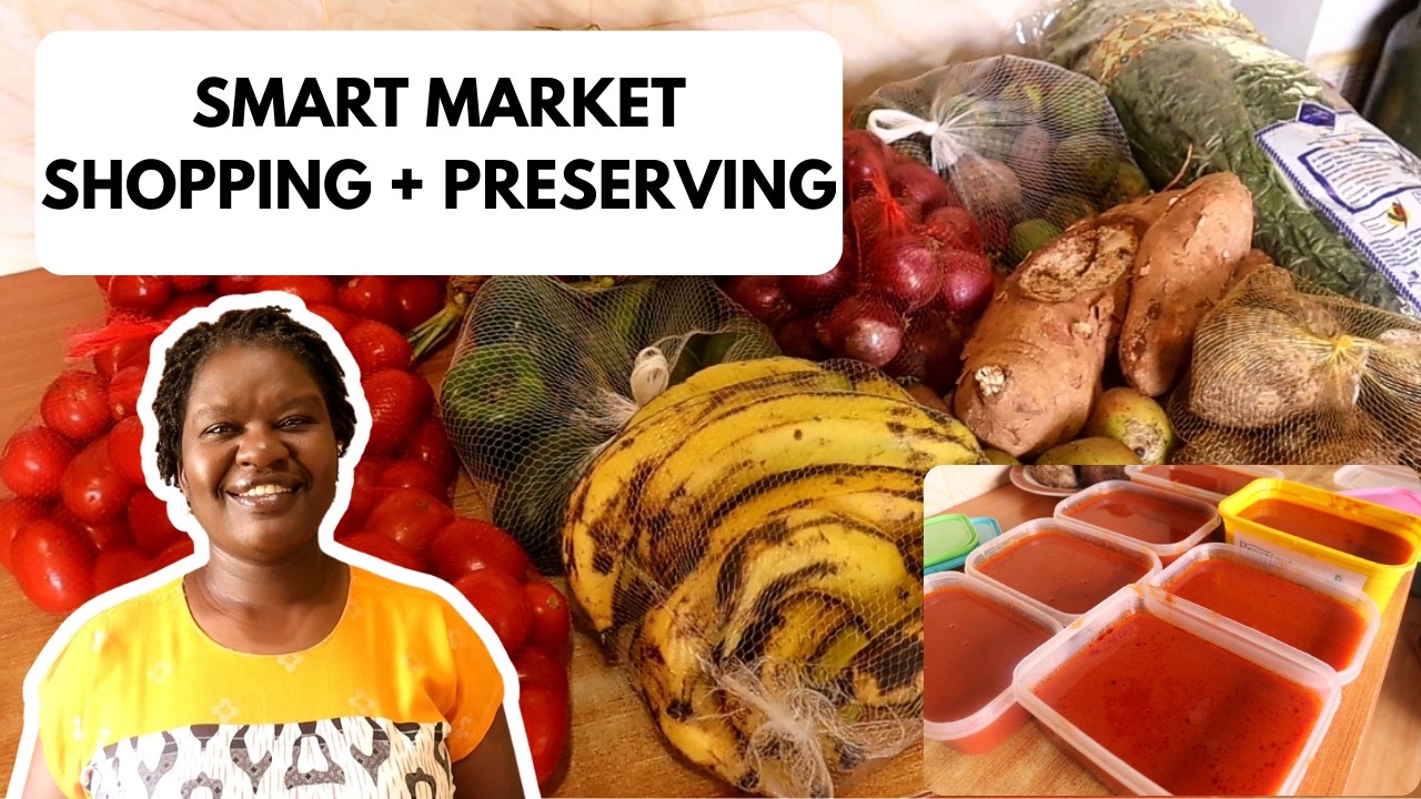 How I Grocery Shop at the Market & Turn 8kg Tomatoes into Paste | Kenyan Kitchen Tips