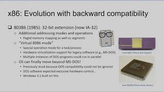 CS152 Lecture 10 - Storytime - x86 And Surrounding History