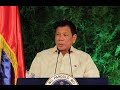 Duterte's first speech as President of the Republic of the Philippines