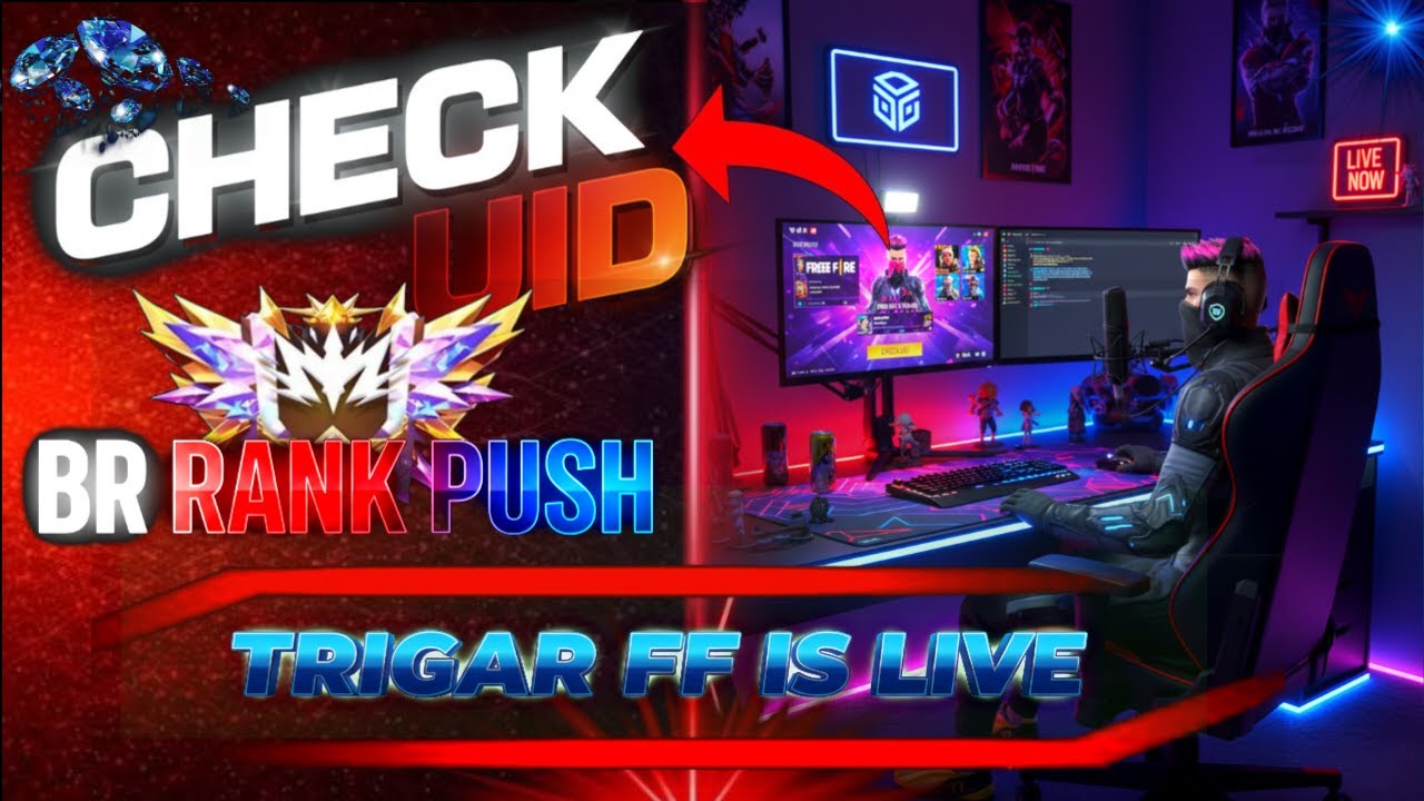 FREE FIRE 🔴LIVE🔥UID CHECK 😍 | TRIGAR FF 143 | 