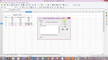Set revision tracking & review tracked revisions in spreadheet