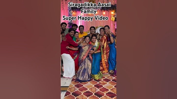 💗Siragadikka Aasai Serial Happy Family Video💗 #vjsiddhuvlogs #nrfmvlogs #parithabangal #a2d #nrfm