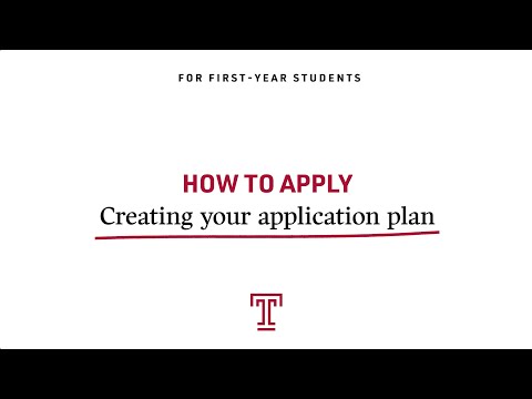 How to Apply to Temple University