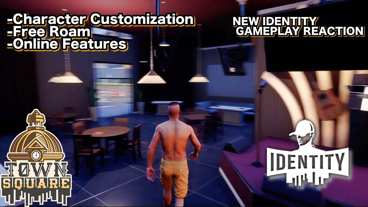 Identity TOWN SQUARE GAMEPLAY REACTION - CHARACTER CUSTOMIZATION AND FREE ROAM