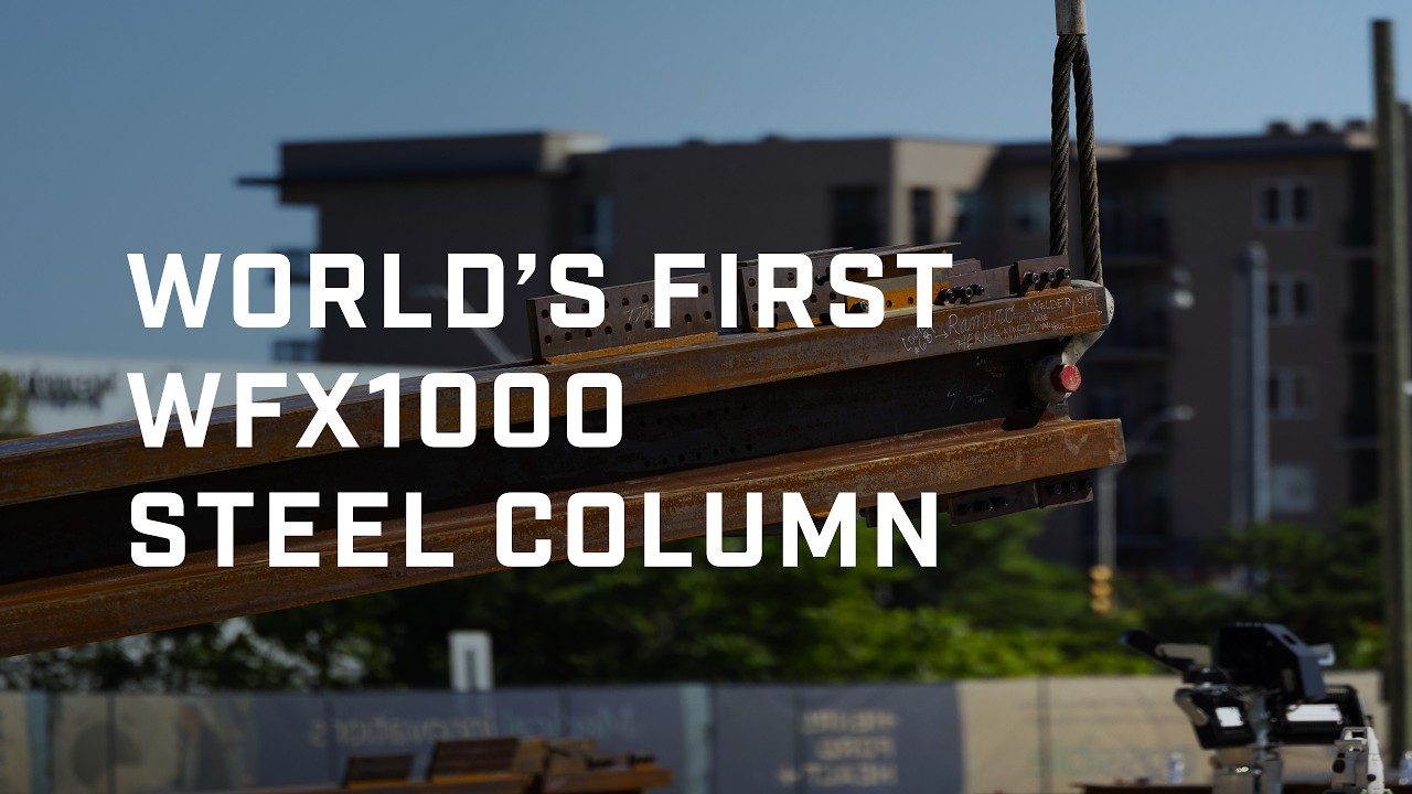World's First W14x1000 Steel Column - YouTube
