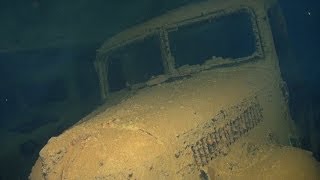 Underwater video of the Japanese shipwreck Hoki Maru, at Truk Lagoon