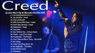 Creed Greatest Hits Full Album & Top 20 Alternative Rock 90s 2000