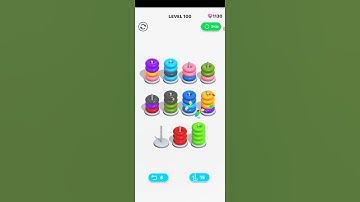 Color hoop stack:sort puzzle Level 100