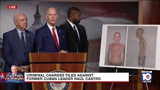 U.S. Sen. Rick Scott reacts to Raul Castro's indictment
