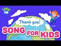 Multilingual thank you song for kids over 40 different languages