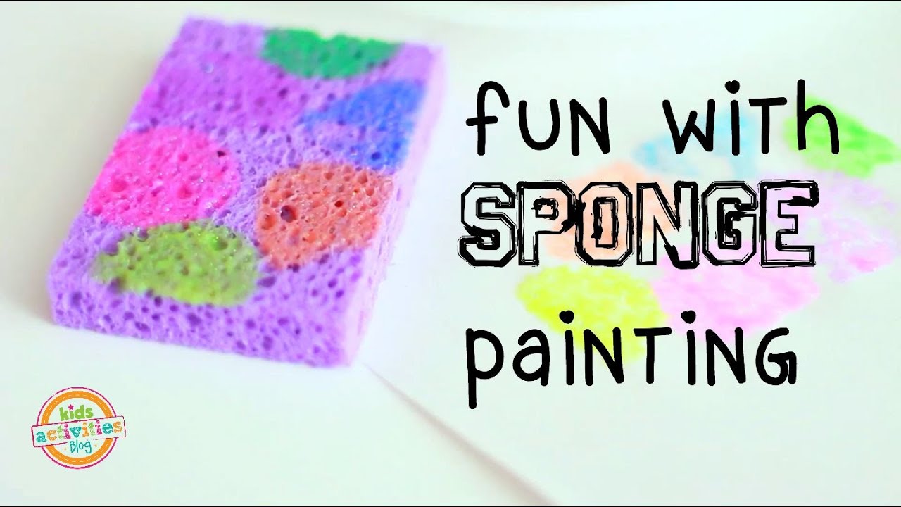 Beautiful RAINBOW Sponge Painting Art & Painting Tips for Kids!