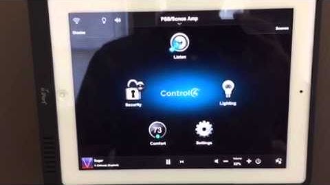 Control4 Sonos audio iPad control