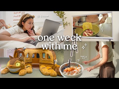 One week with me: สัปดาห์ไฟลุก🔥 ตื่นตี 5 มาทำงาน, ไปงาน Ghibli, โละตู้เสื้อผ้า | Peanut Butter