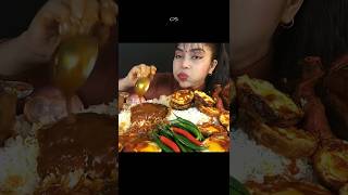 ASMR: eating rice with eggs curry 👌👌🔥😋😋 #asmr #trendingshorts #viralshort #shorts