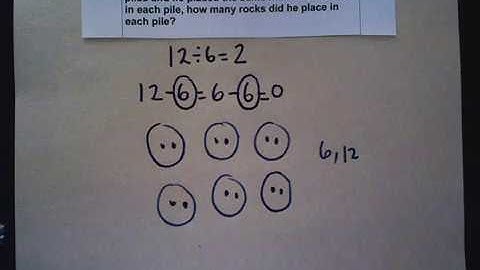 Division Using Repeated Subtraction and Pictures