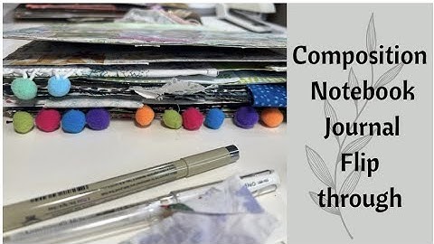 Composition Notebook Junk Journal, Flip through, #flipthroughfriday