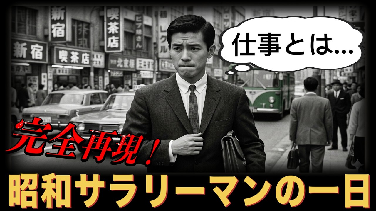 完全再現】昭和サラリーマンの1日ルーティン 〜1960年へタイムスリップ