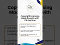 Protect your creative work with a Copyright License!At CA Anytime.