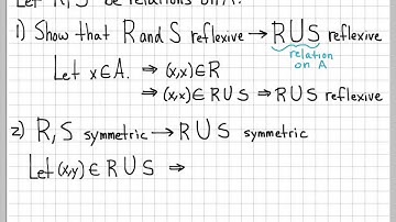 Proof and Problem Solving - Relations Example 06