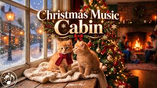 INSTRUMENTAL CHRISTMAS MUSIC 🎄 Cozy Winter Cabin, Soft Piano & Crackling Fireplace Ambience screenshot 4