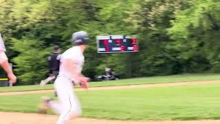 Luca Russo races home from second on Drew Speace's bouncer to second