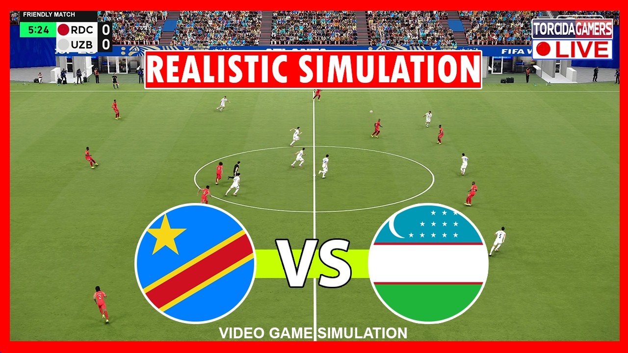 DR Congo vs Uzbekistan | World Cup 2026 | eFootball PES 2021 Simulation
