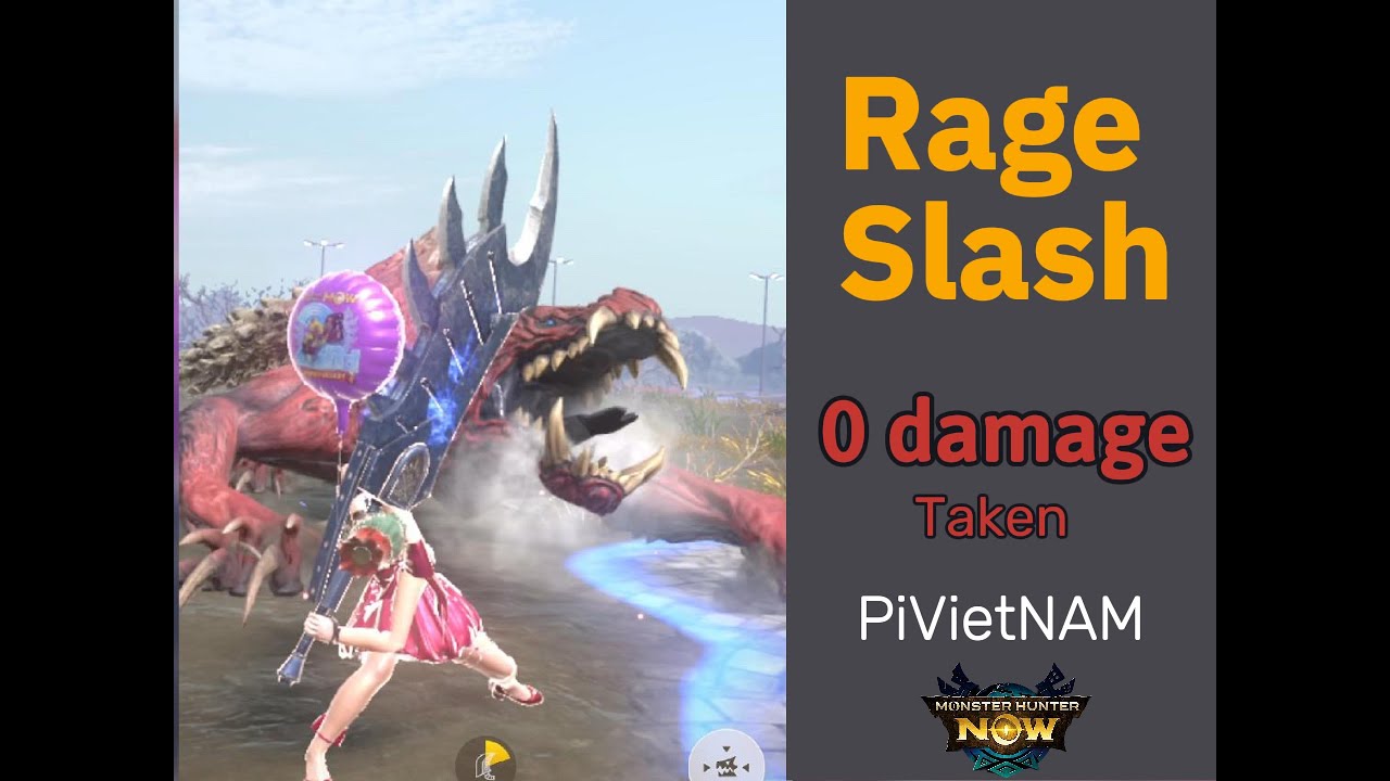 Rage Slash with 0 damage taken | MHNOW - YouTube