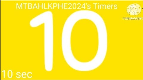 10 Second Timer [Mute/No Sound]