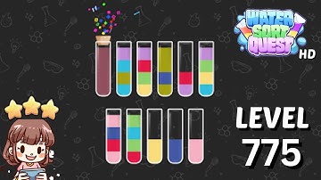 Water Sort Quest Level 775 Solution 🧪