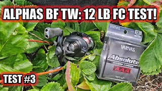 Daiwa Alphas BF TW 12 LB Fluorocarbon Cast Testing - YouTube