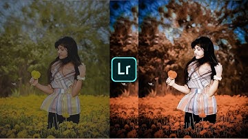Lightroom moody orange effect photo editing tutorial | Lightroom background colour change perset