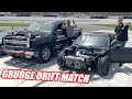 James VS. George Drift Competition!!!! The Freedom Factory Took a BEATING! (complete chaos)