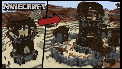 Building a Pillager Base Camp by Transforming a Pillager Outpost (Minecraft Timelapse)