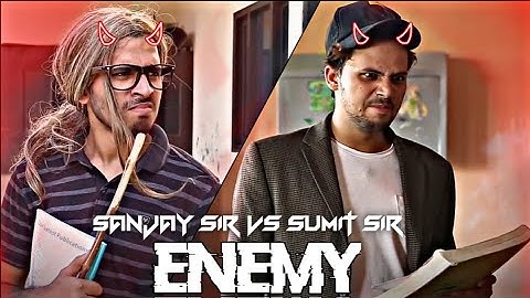 Enemy - ROUND2HELL Edit  | Sanjay Sir Vs Sumit Edit😈 | funny video status | r2h status  #r2h #enemy
