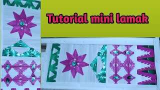 Cara Membuat Lamak Kecil Yang Cantik Dari Bahan Ental