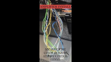 Silverado Easy Amplifier Install with Factory Speaker Wiring Colors! #diy #youtube #video #install