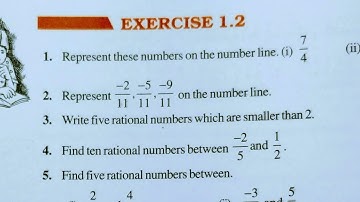 Class 8th Maths Chapter 1 l NCERT EXERCISE-1.2 Example Q6 to Q9 l Rational Number  l CBSE Board