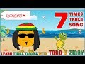 7 times table song learning is fun the todd  ziggy way