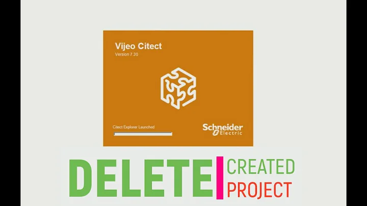 How to DELETE PROJECT in Vijeo Citect SCADA. (short video for beginners............)