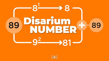 Disarium Numbers | GeeksforGeeks