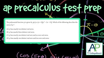 AP Precalculus Test Prep - Understanding Real Roots of a Polynomial (Multiple Choice)