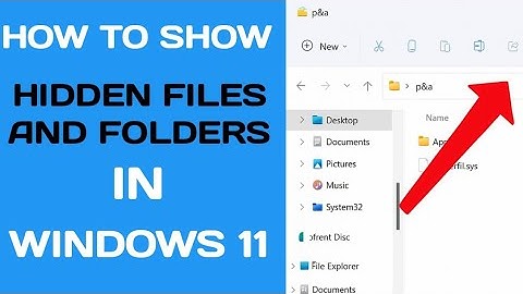How to Show Hidden Files and Folders in Windows 11 | Show Hidden Items in Windows 11 File Explorer