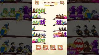 Bird Sort 2 🐦🐦 Level 144 #Solution, No Added Branches, No Help #challenge