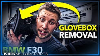 How To Remove An F30 Bmw Glovebox For Cool Mods Like Apple Tvs, Rear Cameras, And More