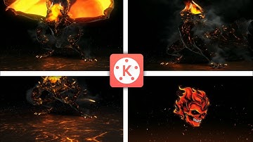 Make a gaming dragon fire logo in kinemaster | Kinemaster Tutorial